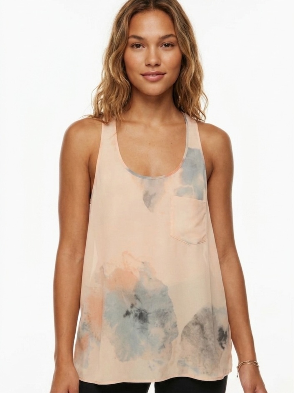 WILFRED | ARITZIA FLORAL 100% SILK TANK